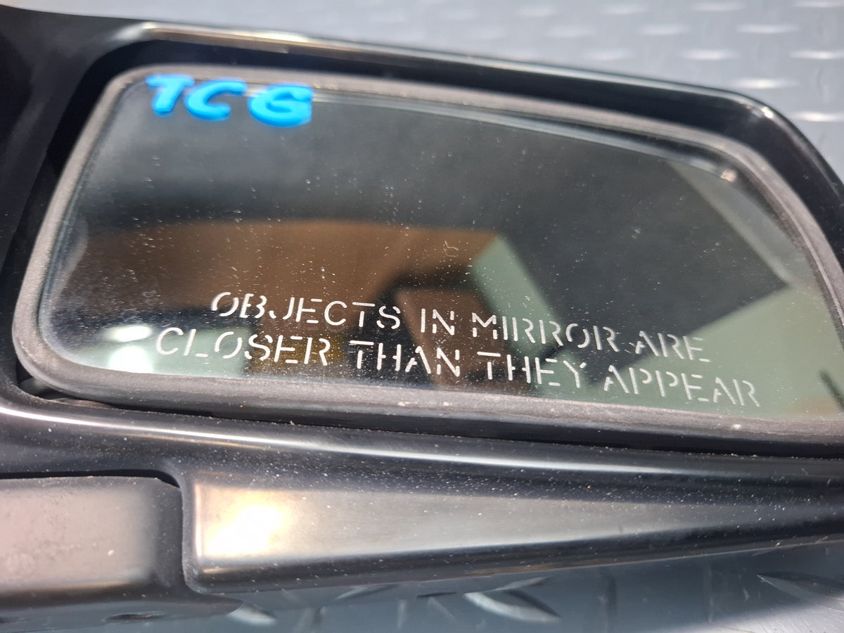 84-88 Toyota Cressida MX73 Sedan Right Door Exterior Side View Power Mirror OEM