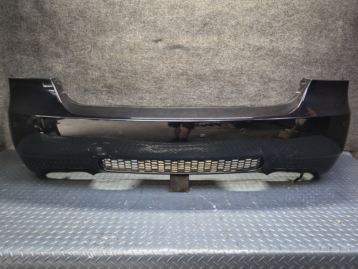 2008-2011 BMW E90 M3 Sedan Rear Bumper Cover w PDC Sensors Black Damaged