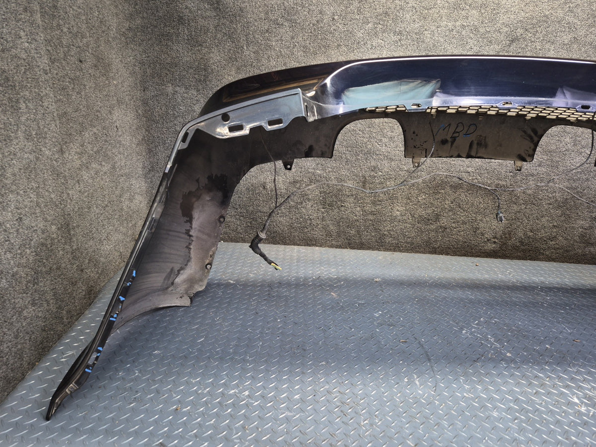 2008-2011 BMW E90 M3 Sedan Rear Bumper Cover w PDC Sensors Black Damaged