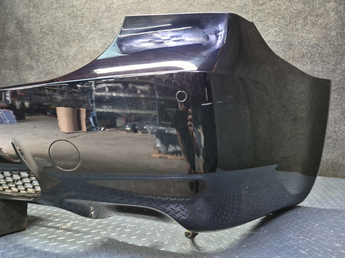 2008-2011 BMW E90 M3 Sedan Rear Bumper Cover w PDC Sensors Black Damaged