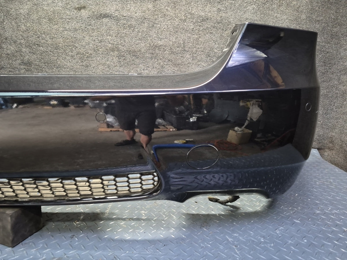 2008-2011 BMW E90 M3 Sedan Rear Bumper Cover w PDC Sensors Black Damaged