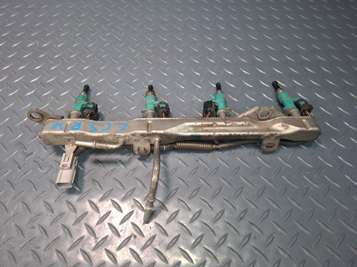 10-12 Lexus UVF46L LS600h 2URFSE Set of 2 Left & Right Fuel Rail w Injectors OEM