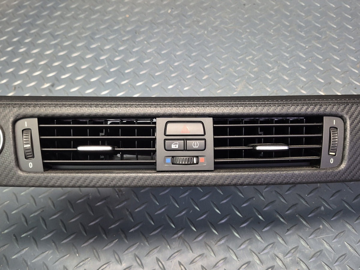 2008-2011 BMW E90 M3 Sedan Leather Carbon Interior Trim Cover Panel Air Vent Set