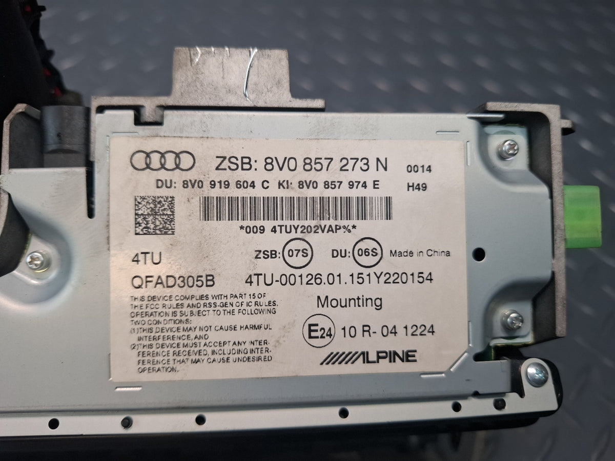 15-16 Audi A3 S3 8VS Dash Center Multimedia Navigation Information Display OEM