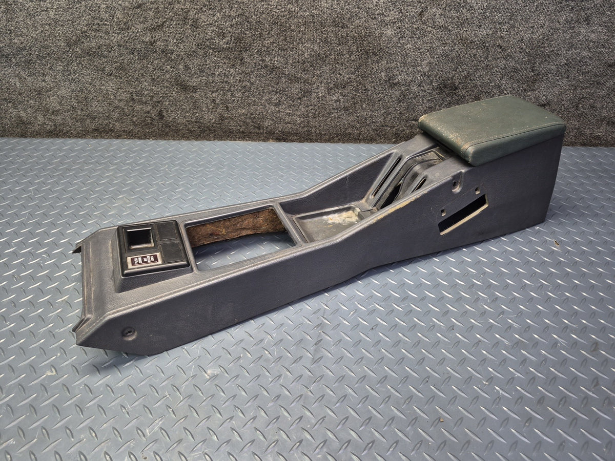 84-86 Toyota Cressida MX73 Sedan Center Console Trim Cover Panel Black Damaged