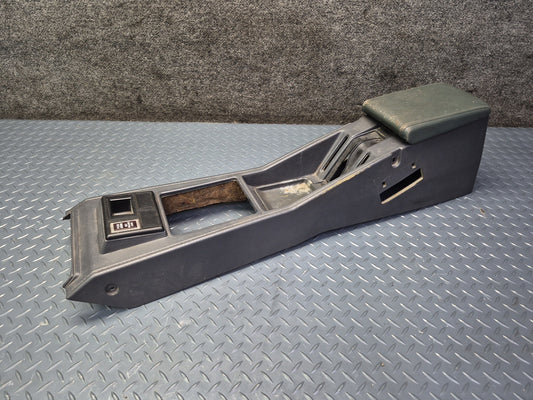 84-86 Toyota Cressida MX73 Sedan Center Console Trim Cover Panel Black Damaged