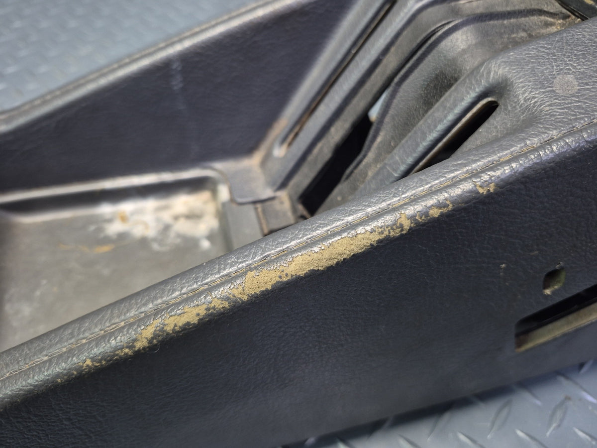 84-86 Toyota Cressida MX73 Sedan Center Console Trim Cover Panel Black Damaged