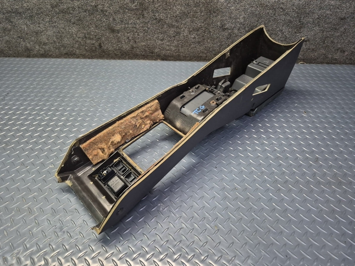 84-86 Toyota Cressida MX73 Sedan Center Console Trim Cover Panel Black Damaged