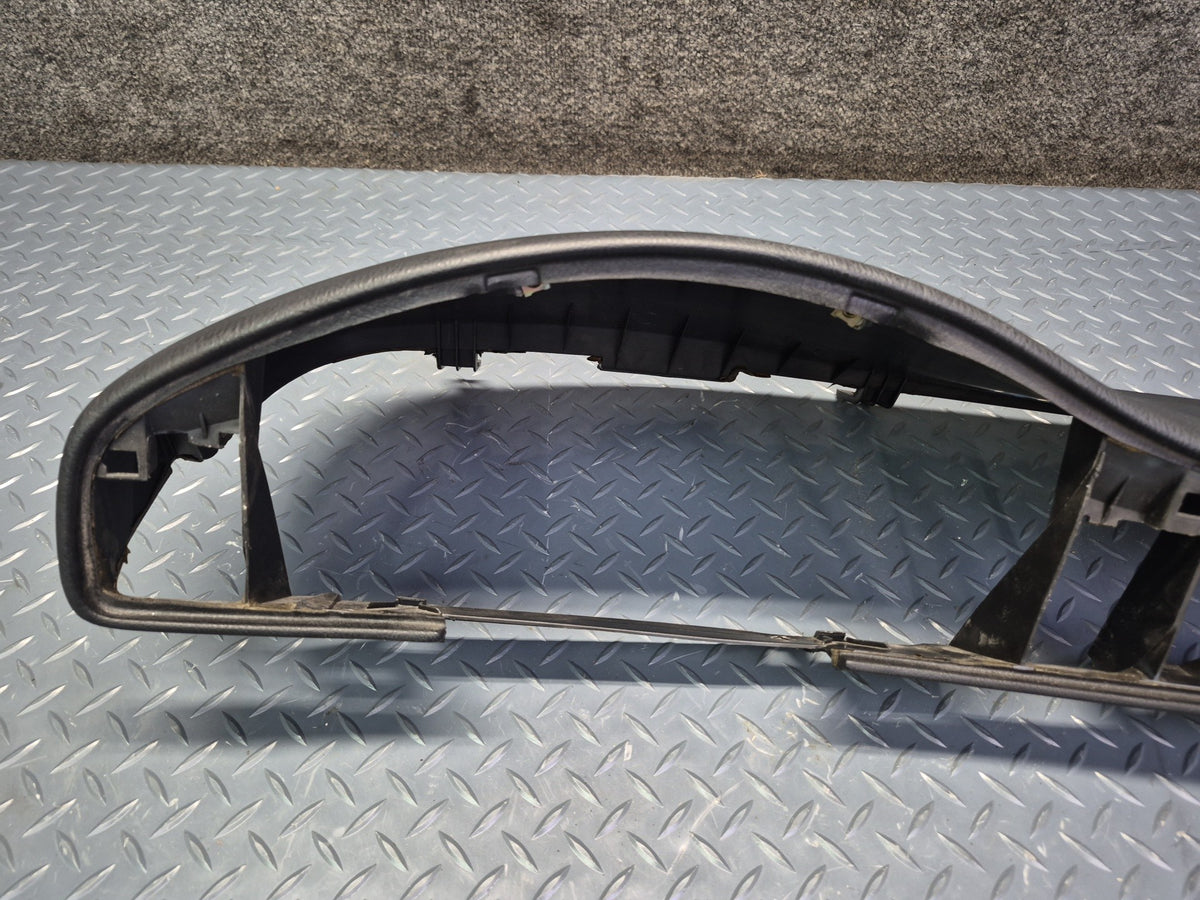 1994-1997 BMW E31 840Ci Dash Cluster Speedometer Leather Trim Cover Panel Black