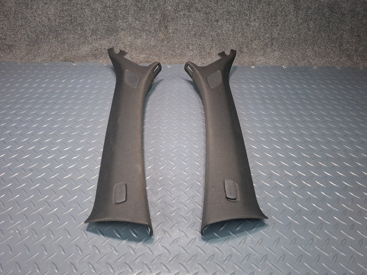 15-20 Audi A3 S3 8VS Sedan Front Left & Right Upper A-pillar Trim Black Set OEM
