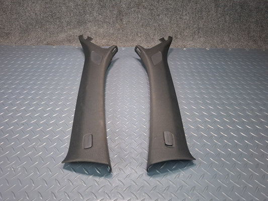 15-20 Audi A3 S3 8VS Sedan Front Left & Right Upper A-pillar Trim Black Set OEM