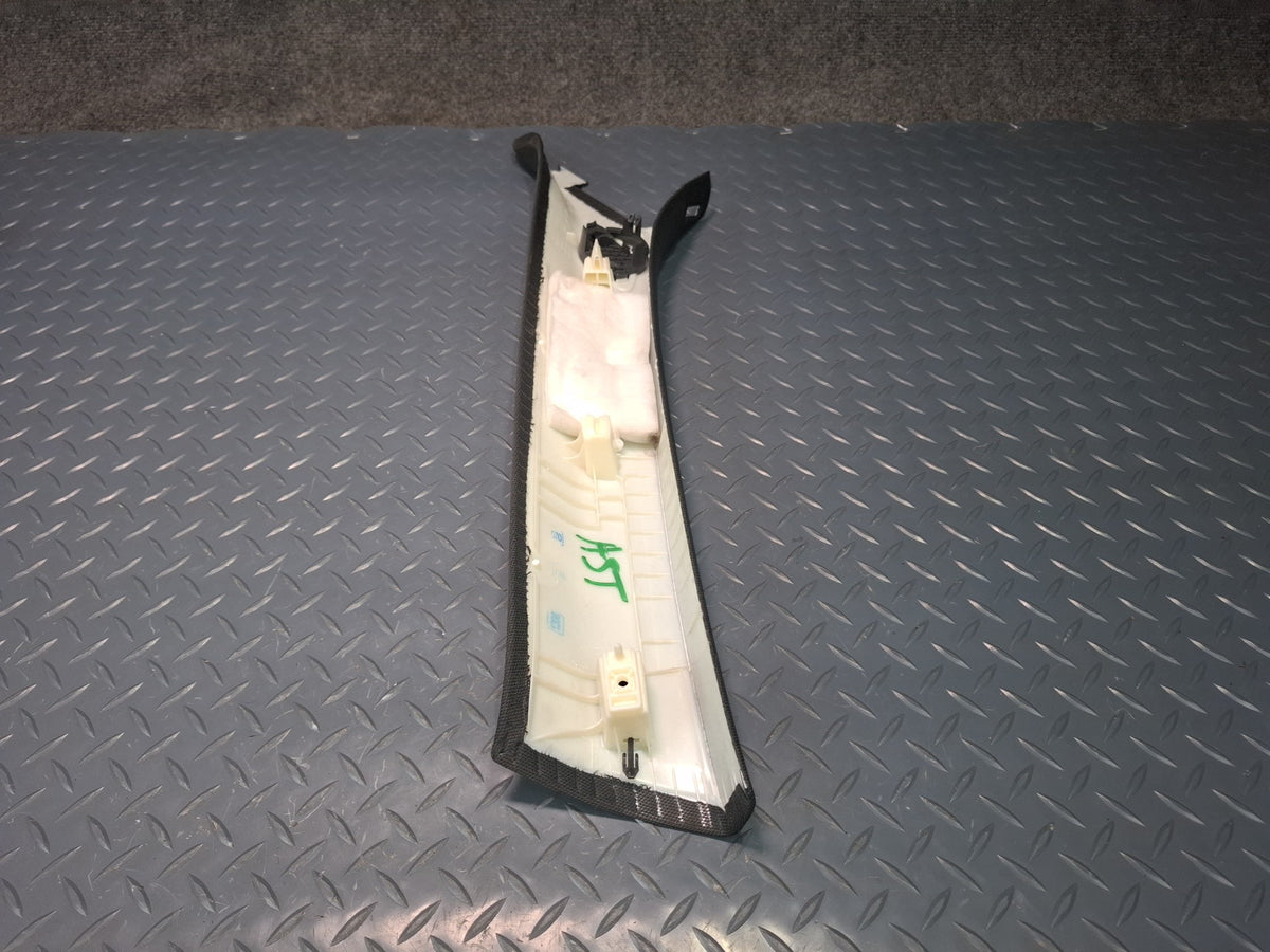 15-20 Audi A3 S3 8VS Sedan Front Left & Right Upper A-pillar Trim Black Set OEM