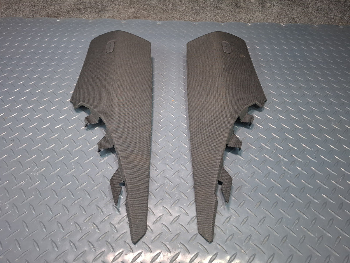 15-20 Audi A3 S3 Sedan 8VS Rear Left & Right Upper C-pillar Trim Black Set OEM