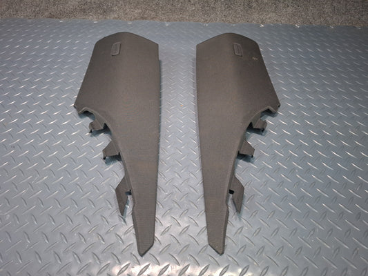 15-20 Audi A3 S3 Sedan 8VS Rear Left & Right Upper C-pillar Trim Black Set OEM