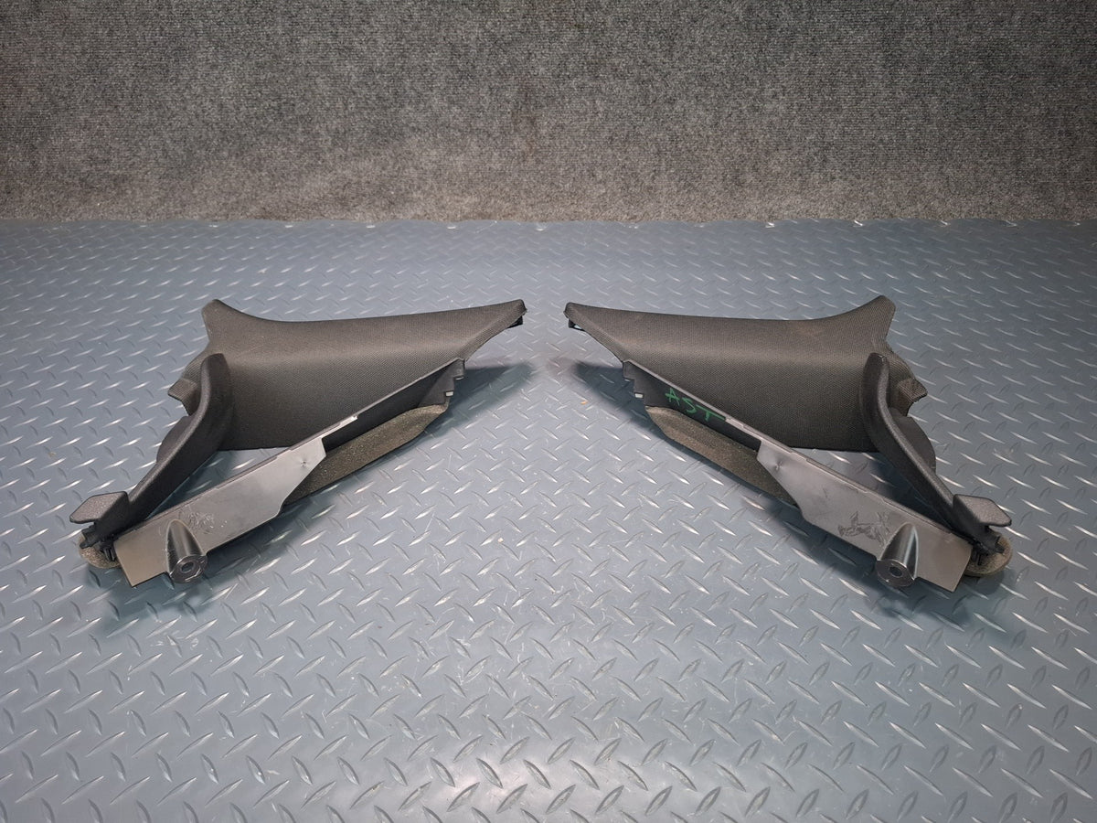 15-20 Audi A3 S3 8VS Sedan Rear Left & Right Quarter Glass Trim Cover Set OEM