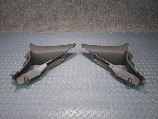 15-20 Audi A3 S3 8VS Sedan Rear Left & Right Quarter Glass Trim Cover Set OEM