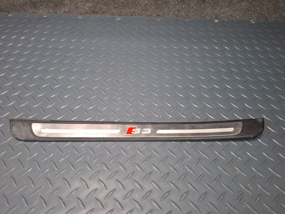 15-16 Audi S3 8VS Sedan Set of 4 Front & Rear Door Entrance Sill Scuff Trim OEM