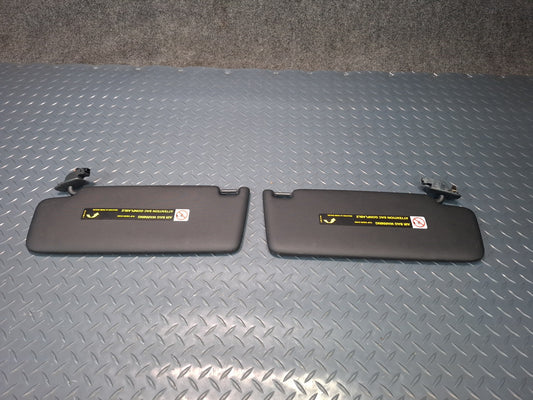 15-16 Audi A3 S3 8VS Sedan Set of 2 Front Left Right Sun Visor Black OEM