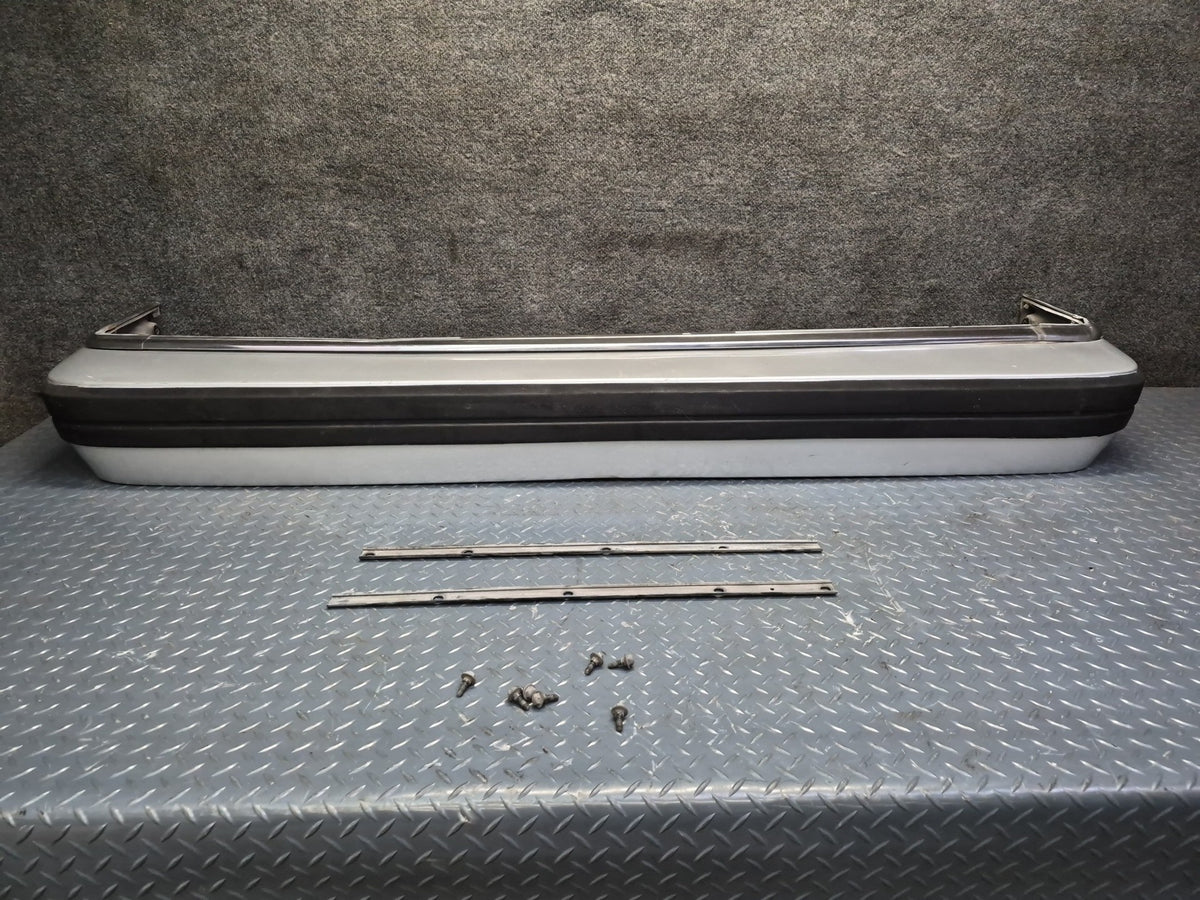 84-88 Toyota Cressida MX73 Sedan Rear Bumper Cover w Hardware Set Silver OEM