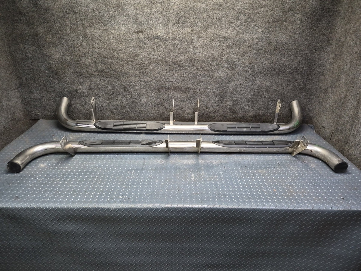 2003-2009 Hummer H2 Left & Right Side Running Step Board Guard Set of 2 Damaged