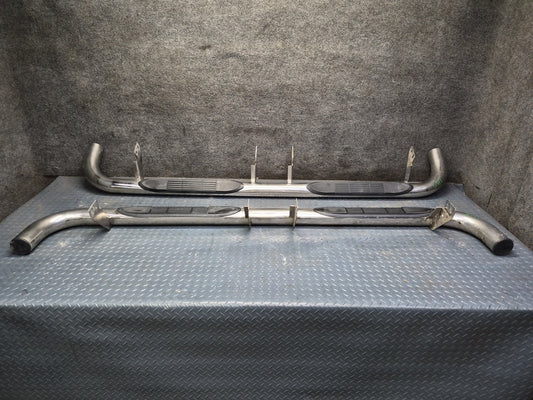 2003-2009 Hummer H2 Left & Right Side Running Step Board Guard Set of 2 Damaged