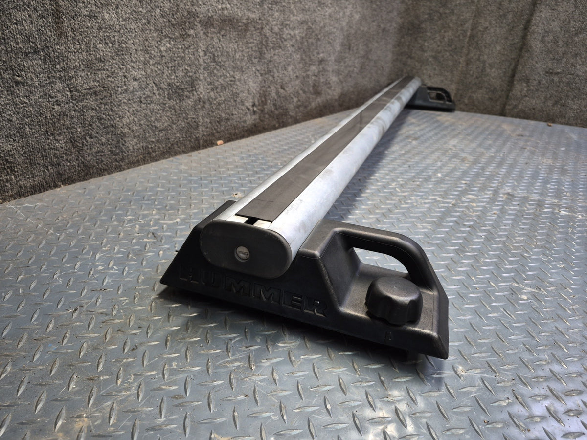 2003-2007 Hummer H2 Upper Roof Luggage Rack Rail Cross Cargo Bar Set