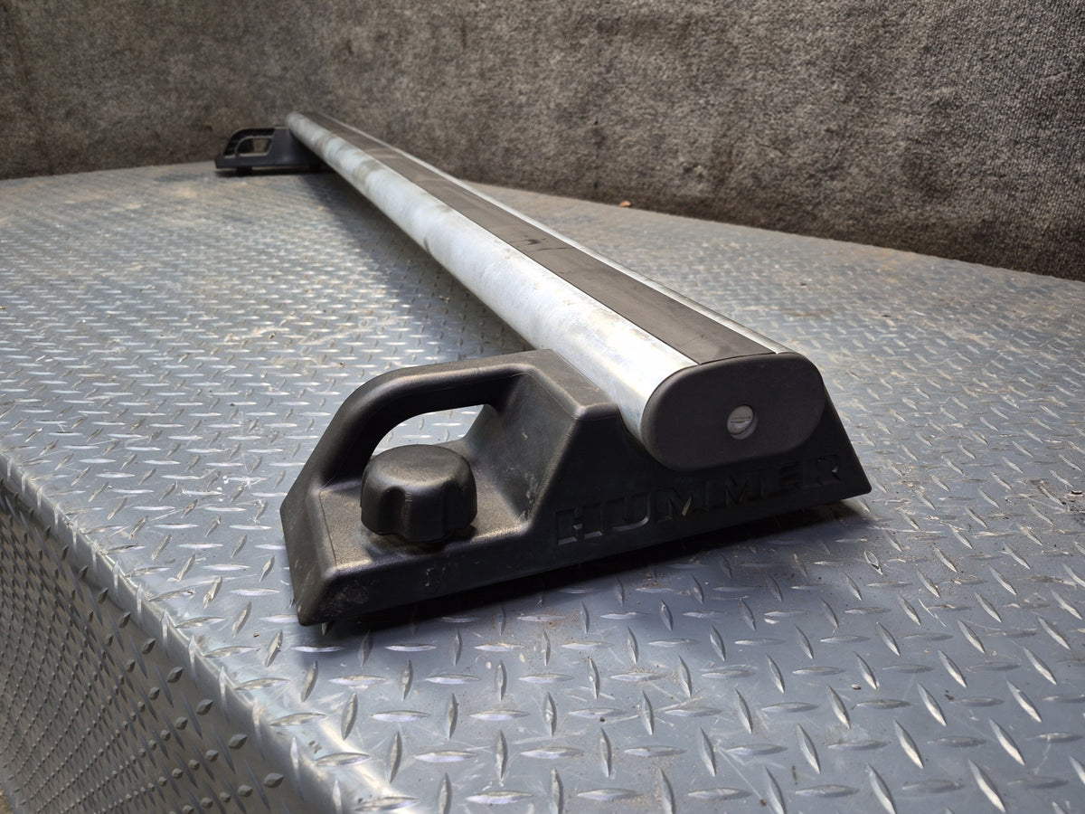 2003-2007 Hummer H2 Upper Roof Luggage Rack Rail Cross Cargo Bar Set