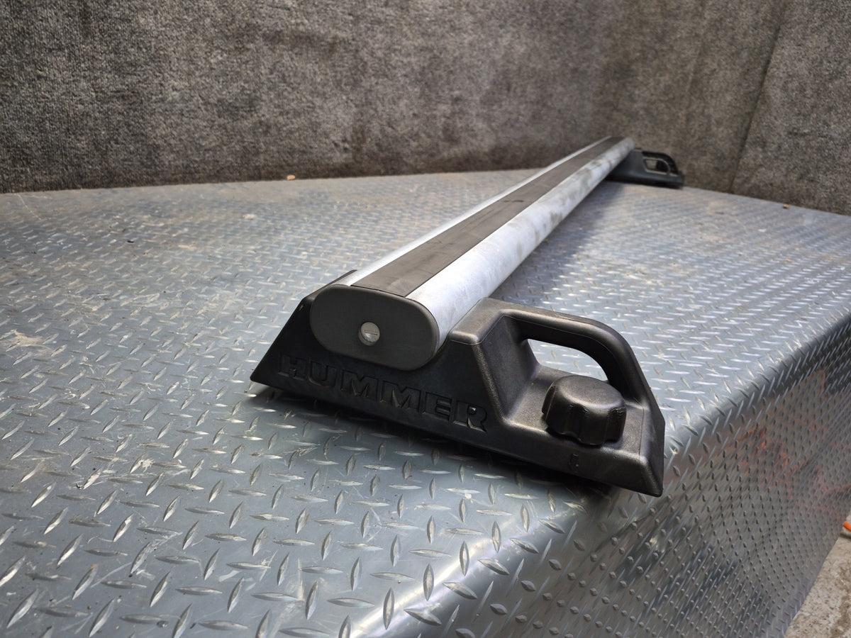 2003-2007 Hummer H2 Upper Roof Luggage Rack Rail Cross Cargo Bar Set