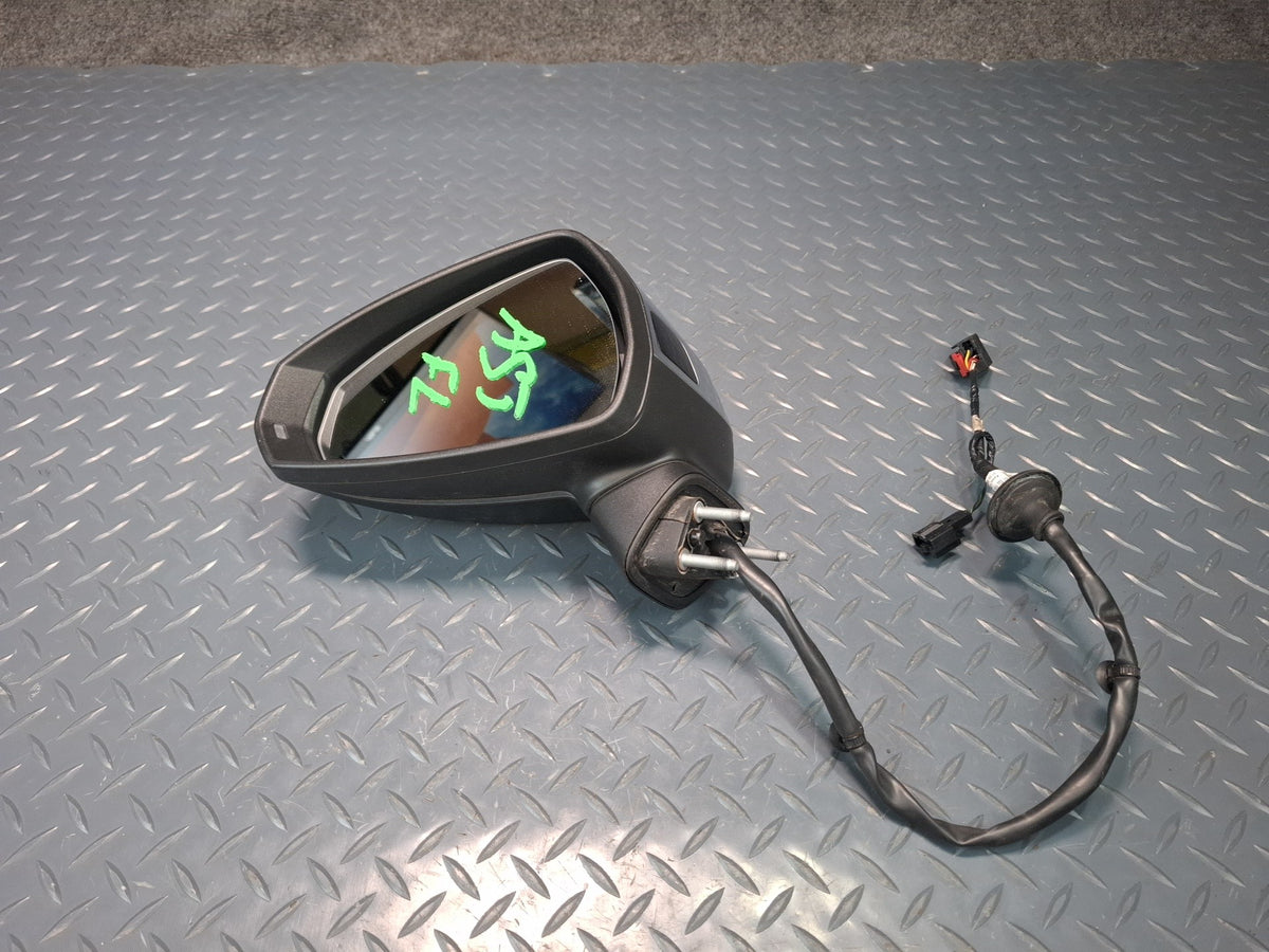 15-20 Audi S3 8VS Front Left Driver Side Heated Blind Spots Side View Mirror OEM