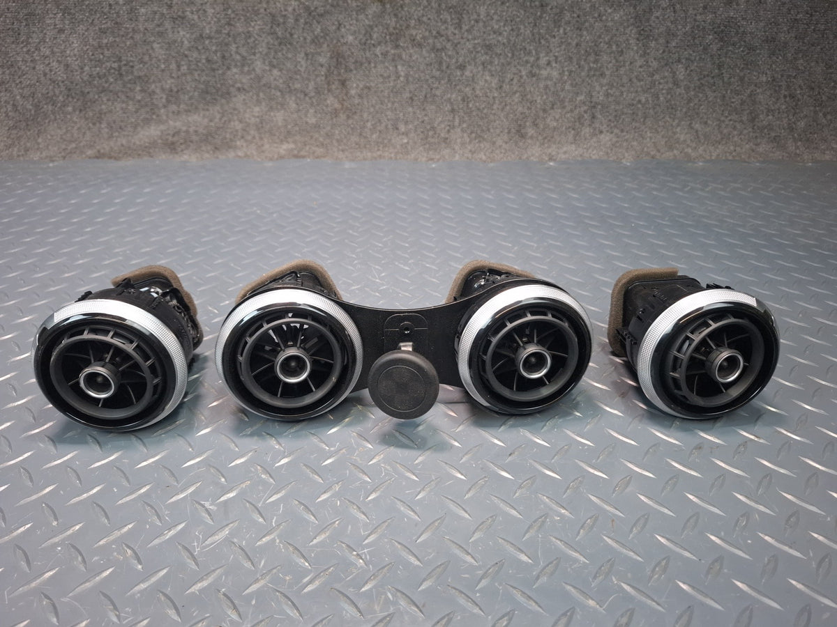 15-20 Audi S3 8VS Set of 3 Dash Panel A/C Air Vent Grille w Phone Mount OEM