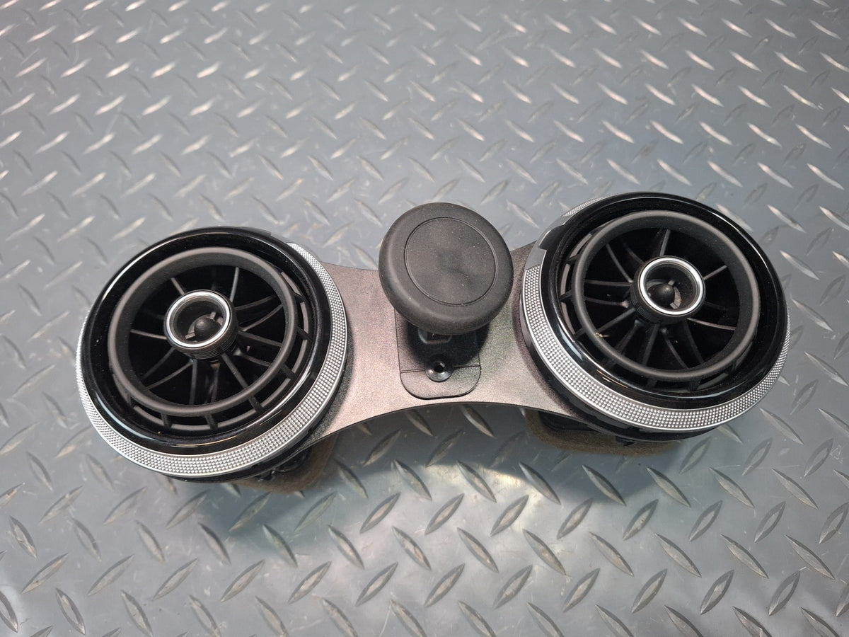 15-20 Audi S3 8VS Set of 3 Dash Panel A/C Air Vent Grille w Phone Mount OEM