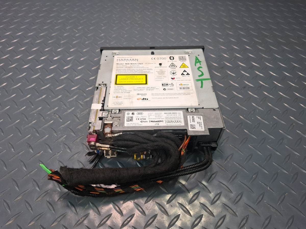 15-16 Audi 8VS S3 GPS Navigation Multimedia MMI Card Reader CD Player 8V0035038B