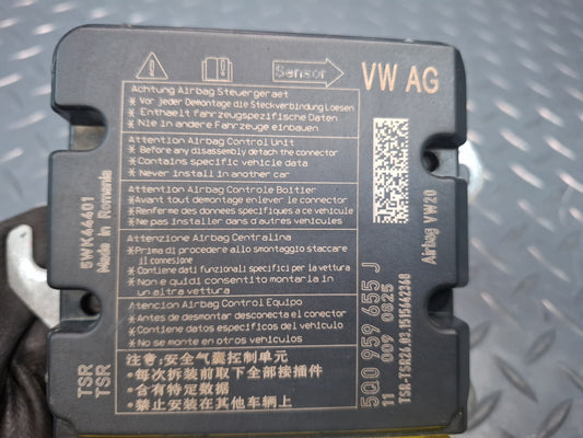 15-20 AUDI S3 8VS SRS AIRBAG CONTROL MODULE UNIT 5Q0959655J OEM