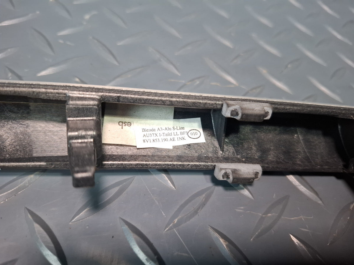 15-20 Audi S3 8VS Sedan Set of 8 Interior Chrome Molding OEM