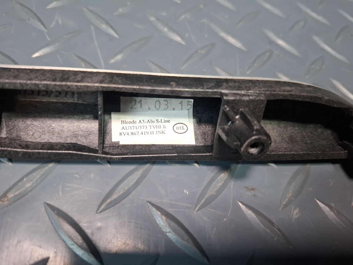 15-20 Audi S3 8VS Sedan Set of 8 Interior Chrome Molding OEM
