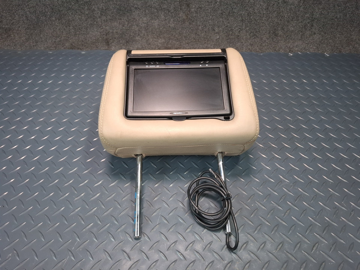 2003-2007 Lexus UZJ100L LX470 Front Left Side Seat Leather Headrest Screen
