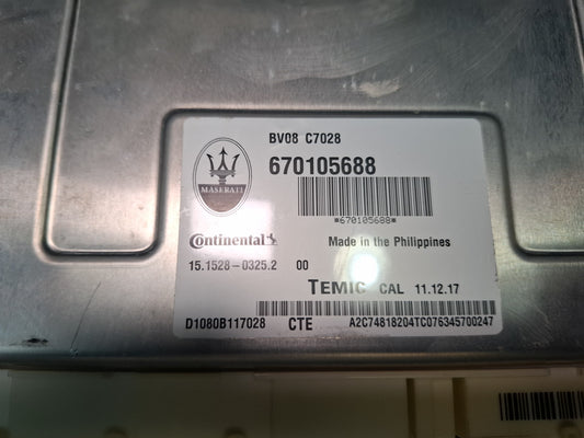 2017-2020 Maserati Levante M161 Air Suspension Control Module 670105688 OEM