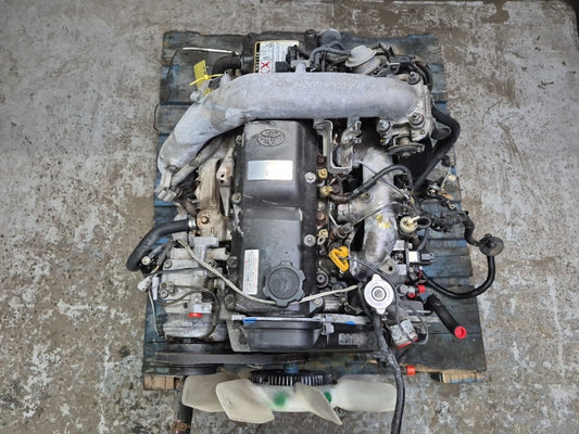 93-95 Toyota Hiace KZH106W 3.0L Turbo Diesel 1KZTE 4WD A/T Complete Engine Motor