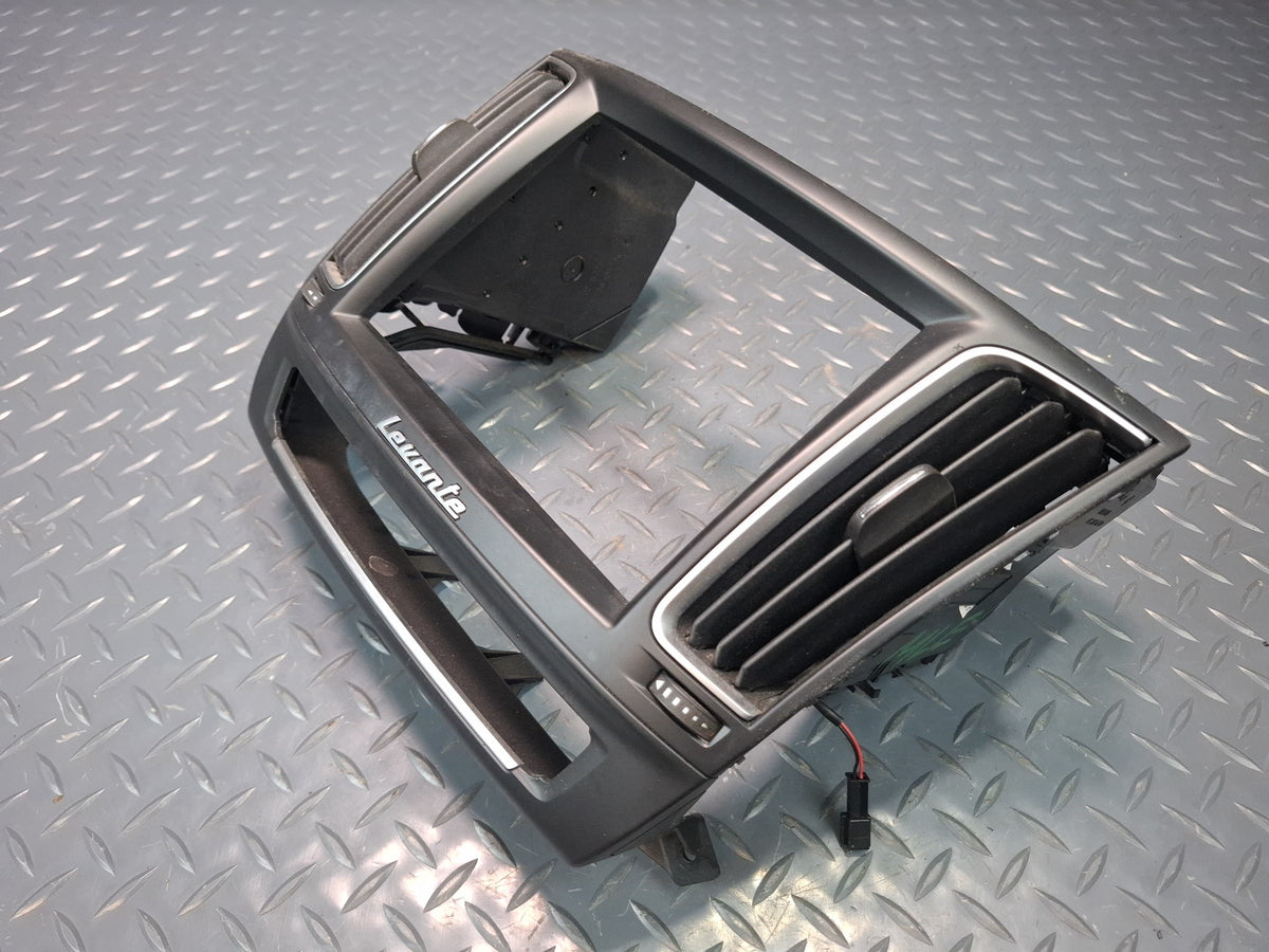 2017-2020 Maserati Levante M161 Dash Front Center Display Trim Bezel w Grille