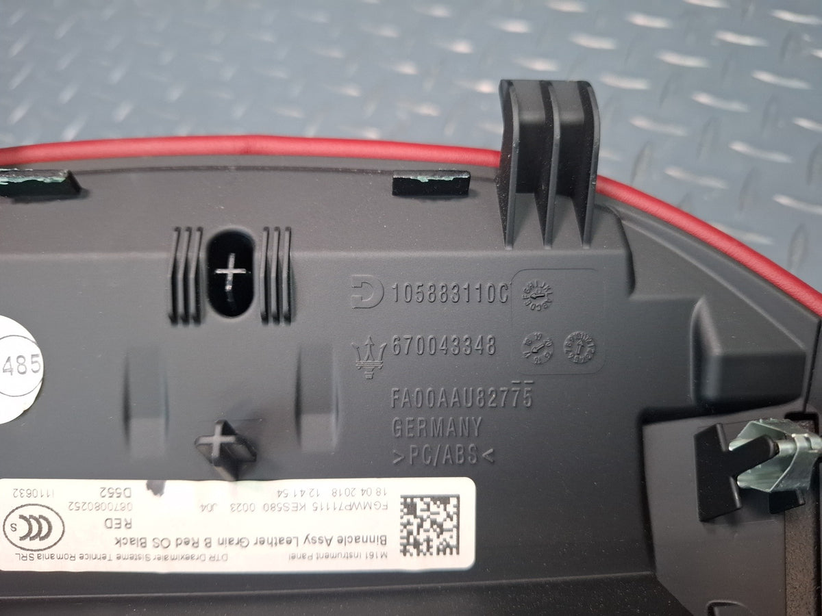 2017-2020 Maserati Levante M161 Dash Speedometer Instrument Cluster Trim Cover