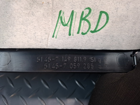 2008-2011 BMW E90 E92 E93 M3 Front Left Under Dash Knee Trim Panel 7149811