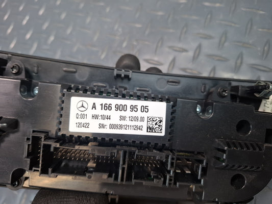 2012-2015 Mercedes W166 Ml-class Front A/C Heater Climate Control Switch Panel