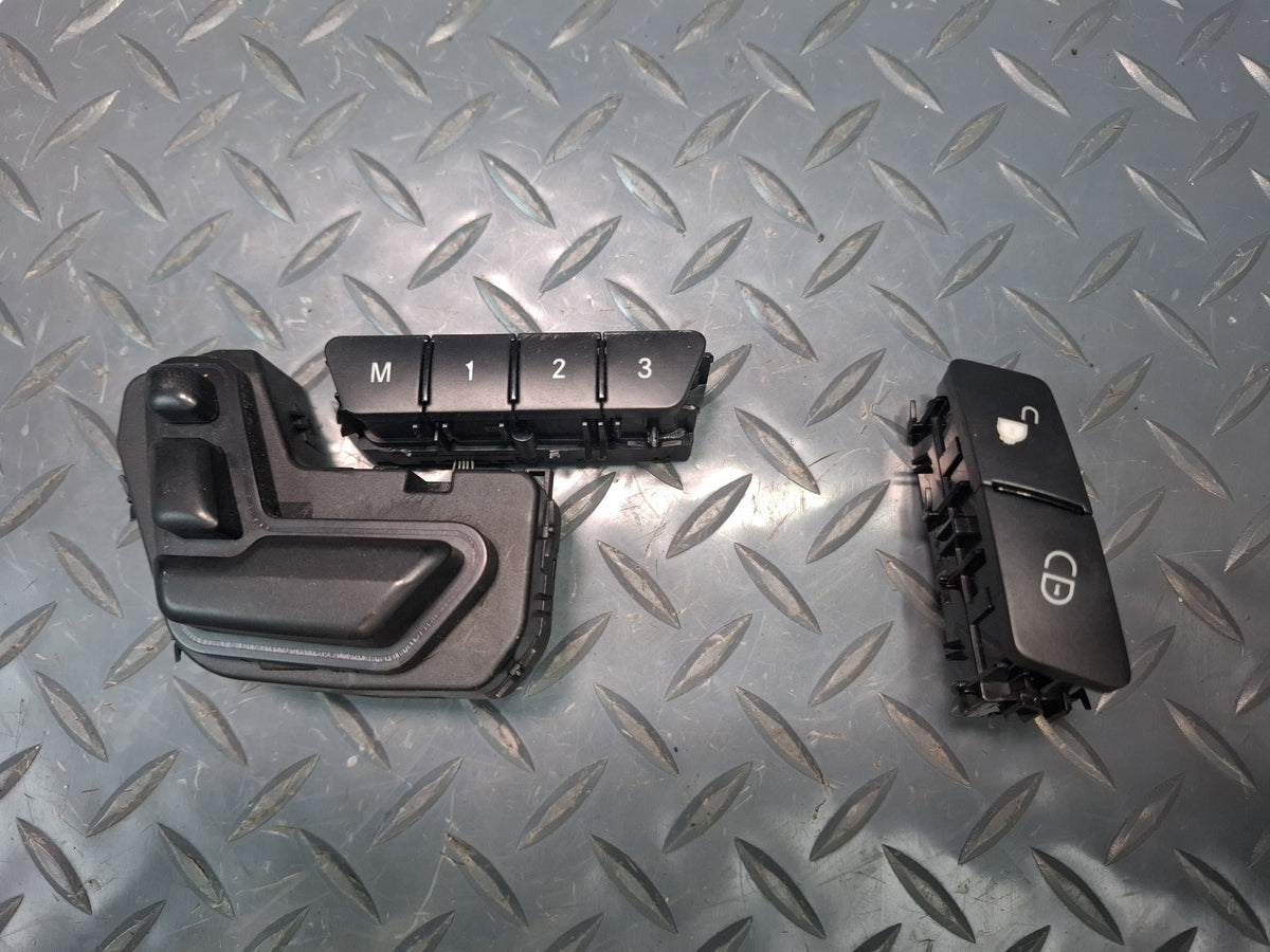 2012-2015 Mercedes W166 ML Front Left Seat Adjustment Door Lock Switch Set