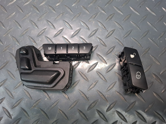 2012-2015 Mercedes W166 ML Front Left Seat Adjustment Door Lock Switch Set