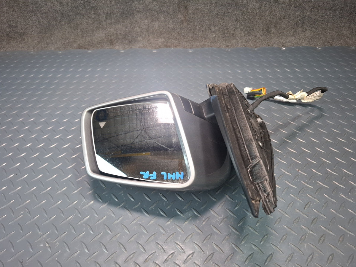 12-15 Mercedes W166 Right Door Heated Side View Mirror W/ Blind Spot Damaged