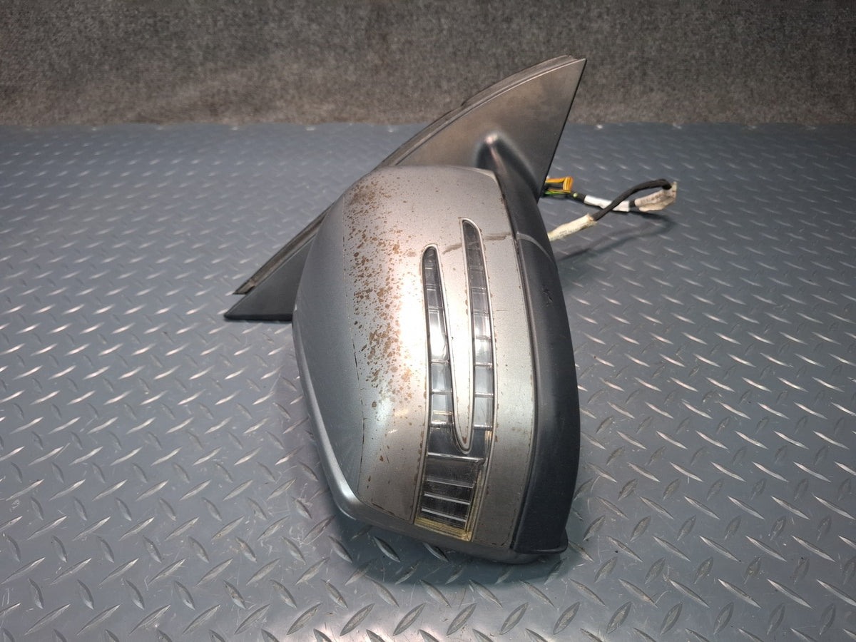 12-15 Mercedes W166 Right Door Heated Side View Mirror W/ Blind Spot Damaged