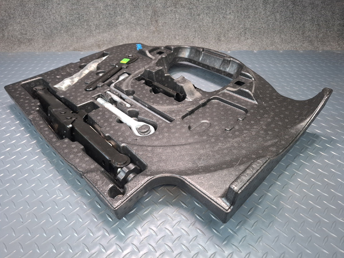 2012-2015 Mercedes W166 ML Spare Tire Lift Jack Hook EYE Stopper Tool w Foam Set