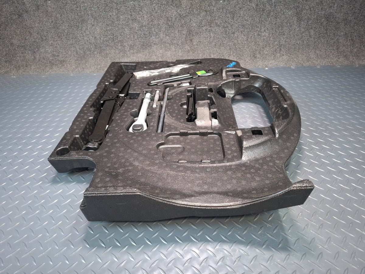 2012-2015 Mercedes W166 ML Spare Tire Lift Jack Hook EYE Stopper Tool w Foam Set