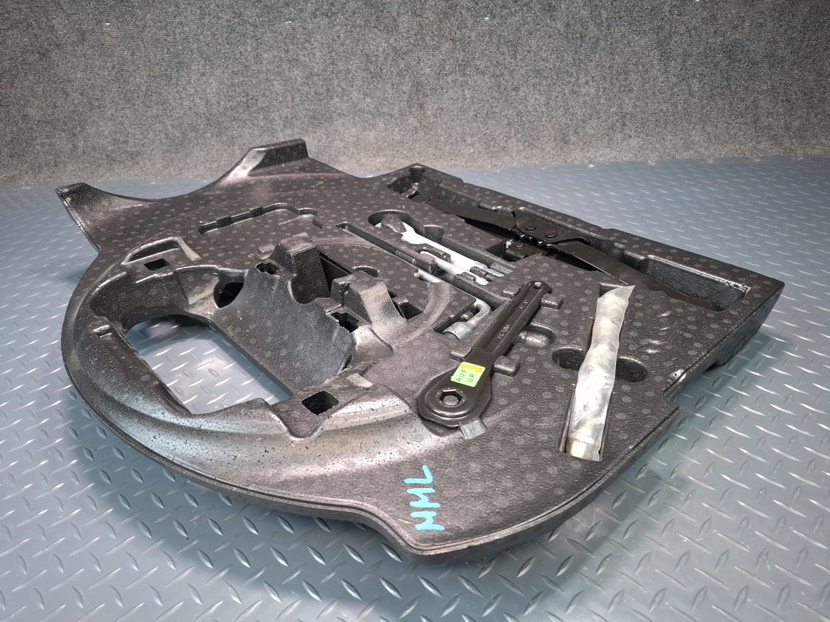 2012-2015 Mercedes W166 ML Spare Tire Lift Jack Hook EYE Stopper Tool w Foam Set