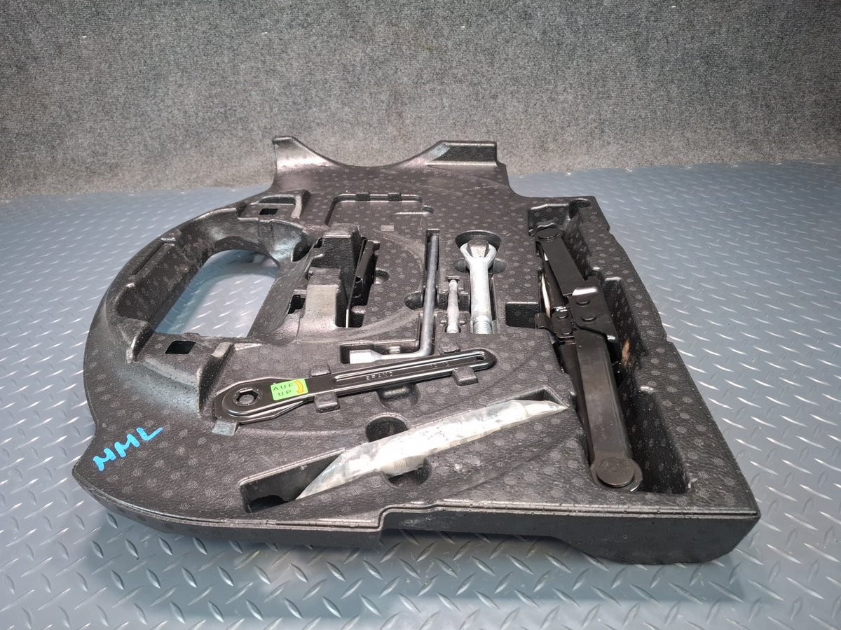 2012-2015 Mercedes W166 ML Spare Tire Lift Jack Hook EYE Stopper Tool w Foam Set